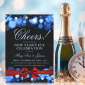 Oudejaarsavond Partij Marine Winter Wonder Red Bow Kaart