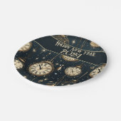 Oudejaarsavond Party Borden - Klok Ontwerp Papieren Bordje (Gekanteld)