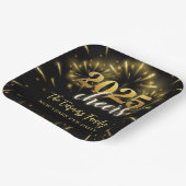 Oudejaarsavond Party Gold & Black Papieren Bordje (Gebogen)