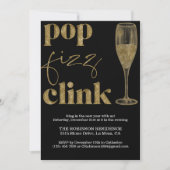 Oudejaarsavond Party Gold Sparkle Cheers Kaart (Voorkant)