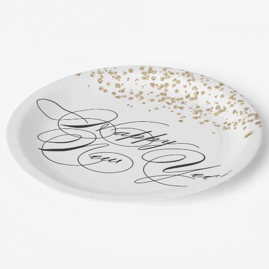 Oudejaarsavond Party Paper Borden Papieren Bordje (Gekanteld)