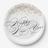 Oudejaarsavond Party Paper Borden Papieren Bordje (Voorkant)