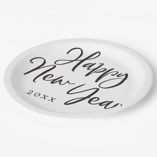 Oudejaarsavond Party Paper Borden Papieren Bordje (Gekanteld)