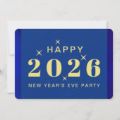 Oudejaarsavond Uitnodiging voor een feest (Voorkant)