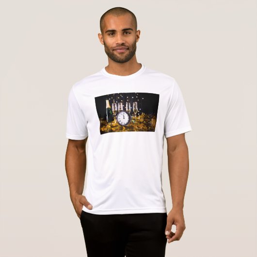 Oudejaarsavond viering SlipperyJoe's champagne T-shirt (Voorkant volledig)