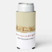 Oudejaarsfeest Auld Lang Syne Party Seltzer Blikjeskoeler (Seltzer Achterkant)