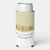 Oudejaarsfeest Auld Lang Syne Party Seltzer Blikjeskoeler (Seltzer Voorkant)