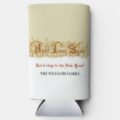 Oudejaarsfeest Auld Lang Syne Party Seltzer Blikjeskoeler (Voorkant)