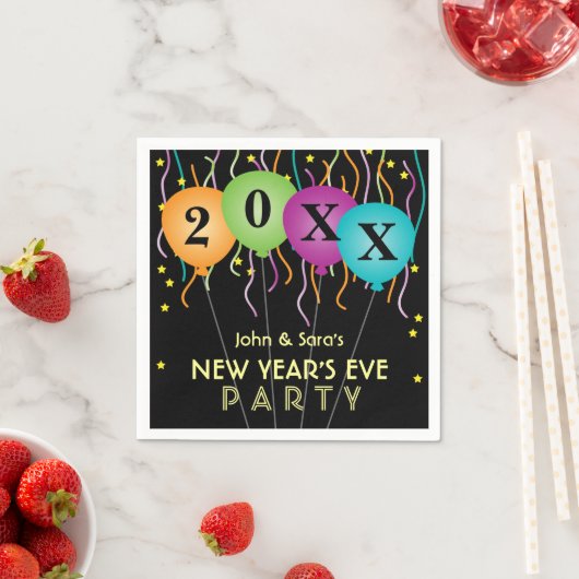 Oudejaarsfeest kleurrijke Confetti Servet (Insitu)