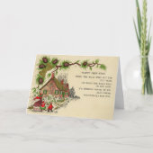 Oudejaarsgedicht Vakantiekaart Nieuwjaar Feestdagen Kaart (Voorkant)