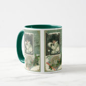 Oudejaarsgroeten, Victoriaans meisje raam Mok (Voorkant links)