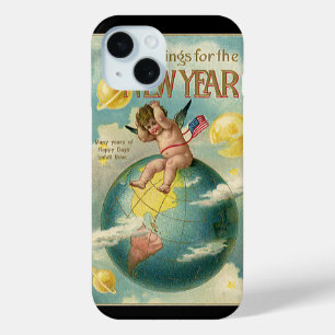 Oudejaarsvakanties, gelukwensen voor het nieuwe ja iPhone 15 case