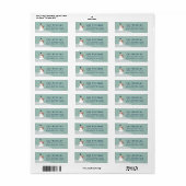 Oudejaarswinter-sneeuwman Vakantieadres Etiket (Full Sheet)