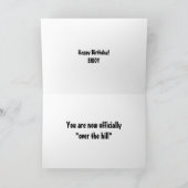 "OUDEN DAGEN TELEFOON" ZEGT U R OVER DE HILL KAART (Binnen)