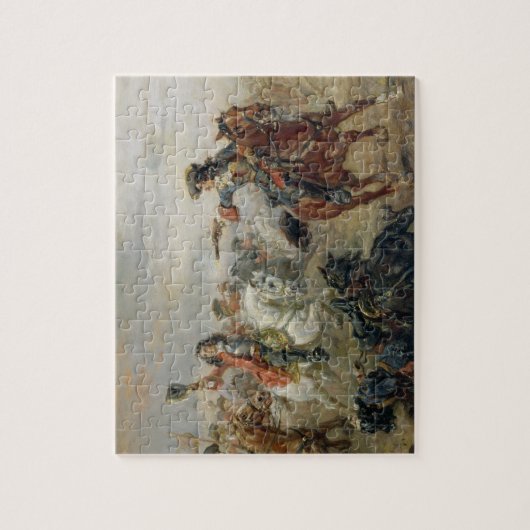 Oudenaarde - A Cavalry Skirmish (olie op het panee Legpuzzel (Verticaal)