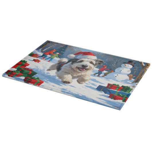 Oudengelse herdershond die rent in het Pet van Sno Snijplank (Hoek)