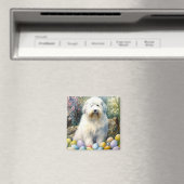 Oudengelse herdershond met paaseieren Vakantie Magneet (Insitu (Vaatwasser))