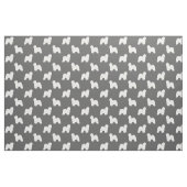 Oudengelse herdershond Silhouetten Patroon Stof (Fat Quarter)