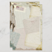 oudepapierwaren briefpapier (Voorkant / Achterkant)