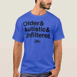 Ouder Autistisch ongefilterd zwart T-shirt