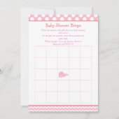 Ouder & Baby Walvis Roze Meisje Bingo Kaart (Voorkant)