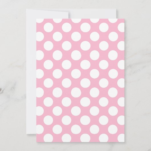 Ouder & Baby Walvis Roze Meisje Bingo Kaart (Achterkant)