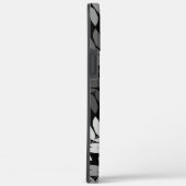 Ouder blad Lg patroon Zwart Wit Grijs Case-Mate iPhone Case (Achterkant / Rechts)