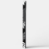 Ouder blad Lg patroon Zwart Wit Grijs Case-Mate iPhone Case (Achterkant / Links)