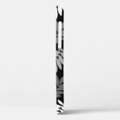 Ouder blad Lg patroon Zwart Wit Grijs Case-Mate iPhone Case (Achterkant / Links)