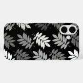 Ouder blad Lg patroon Zwart Wit Grijs Case-Mate iPhone Case (Achterkant (horizontaal))