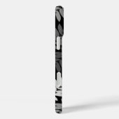 Ouder blad Lg patroon Zwart Wit Grijs Case-Mate iPhone Case (Achterkant / Rechts)