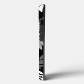 Ouder blad Lg Patroon Zwart Wit Grijs Case-Mate iPhone Case (Achterkant / Links)