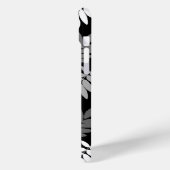 Ouder blad Lg patroon Zwart Wit Grijs Case-Mate iPhone Case (Achterkant / Links)