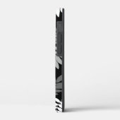 Ouder blad Lg patroon Zwart Wit Grijs Case-Mate iPhone Case (Achterkant / Links)