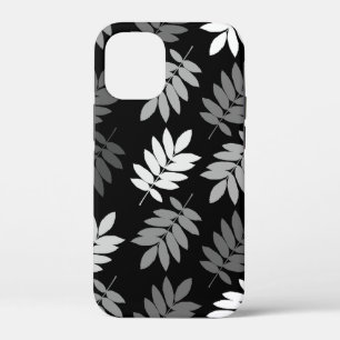 Ouder blad Lg patroon Zwart Wit Grijs Case-Mate iPhone Case