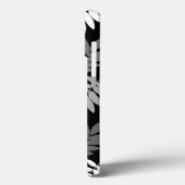 Ouder blad Lg Patroon Zwart Wit Grijs Case-Mate iPhone Case (Achterkant / Links)