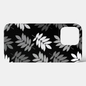Ouder blad Lg Patroon Zwart Wit Grijs Case-Mate iPhone Case (Achterkant (horizontaal))