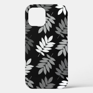 Ouder blad Lg Patroon Zwart Wit Grijs Case-Mate iPhone Case