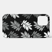 Ouder blad Lg Patroon Zwart Wit Grijs Case-Mate iPhone Case (Achterkant (horizontaal))