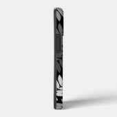 Ouder blad Lg Patroon Zwart Wit Grijs Case-Mate iPhone Case (Achterkant / Rechts)