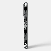 Ouder blad Lg patroon Zwart Wit Grijs Case-Mate iPhone Case (Achterkant / Links)