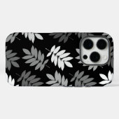 Ouder blad Lg patroon Zwart Wit Grijs Case-Mate iPhone Case (Achterkant (horizontaal))