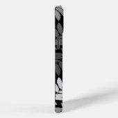 Ouder blad Lg patroon Zwart Wit Grijs Case-Mate iPhone Case (Achterkant / Rechts)
