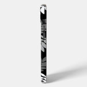 Ouder blad Lg patroon Zwart Wit Grijs Case-Mate iPhone Case (Achterkant / Links)