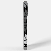 Ouder blad Lg patroon Zwart Wit Grijs Case-Mate iPhone Case (Achterkant / Rechts)