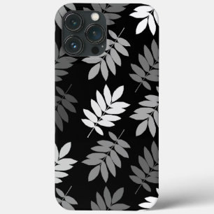 Ouder blad Lg patroon zwart wit grijs Case-Mate iPhone Case