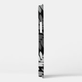 Ouder blad Lg patroon Zwart Wit Grijs Case-Mate iPhone Case (Achterkant / Rechts)