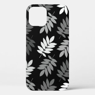 Ouder blad Lg patroon Zwart Wit Grijs Case-Mate iPhone Case