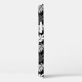 Ouder bladpatroon zwart wit grijs Case-Mate iPhone case (Achterkant / Rechts)