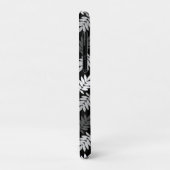 Ouder bladpatroon zwart wit grijs Case-Mate iPhone case (Achterkant/links)